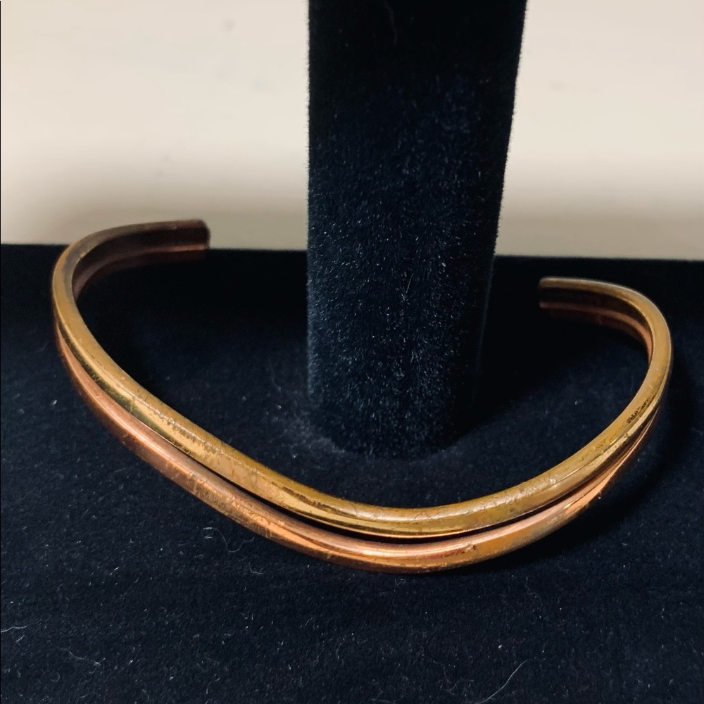 Sergio Lub Handcrafted Copper Brass Cuff - Picture 4 of 10